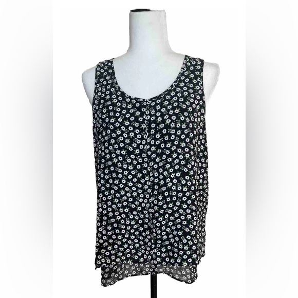 Reitmans Floral , Sleeveless Top / Blouse / Double Layers New Without Tag Size M - Picture 3 of 7